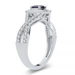 14K 0.40CT Diamond Sapphire Ring - Image 2