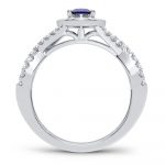 14K 0.40CT Diamond Sapphire Ring - Image 3