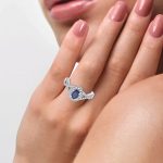 14K 0.40CT Diamond Sapphire Ring - Image 4