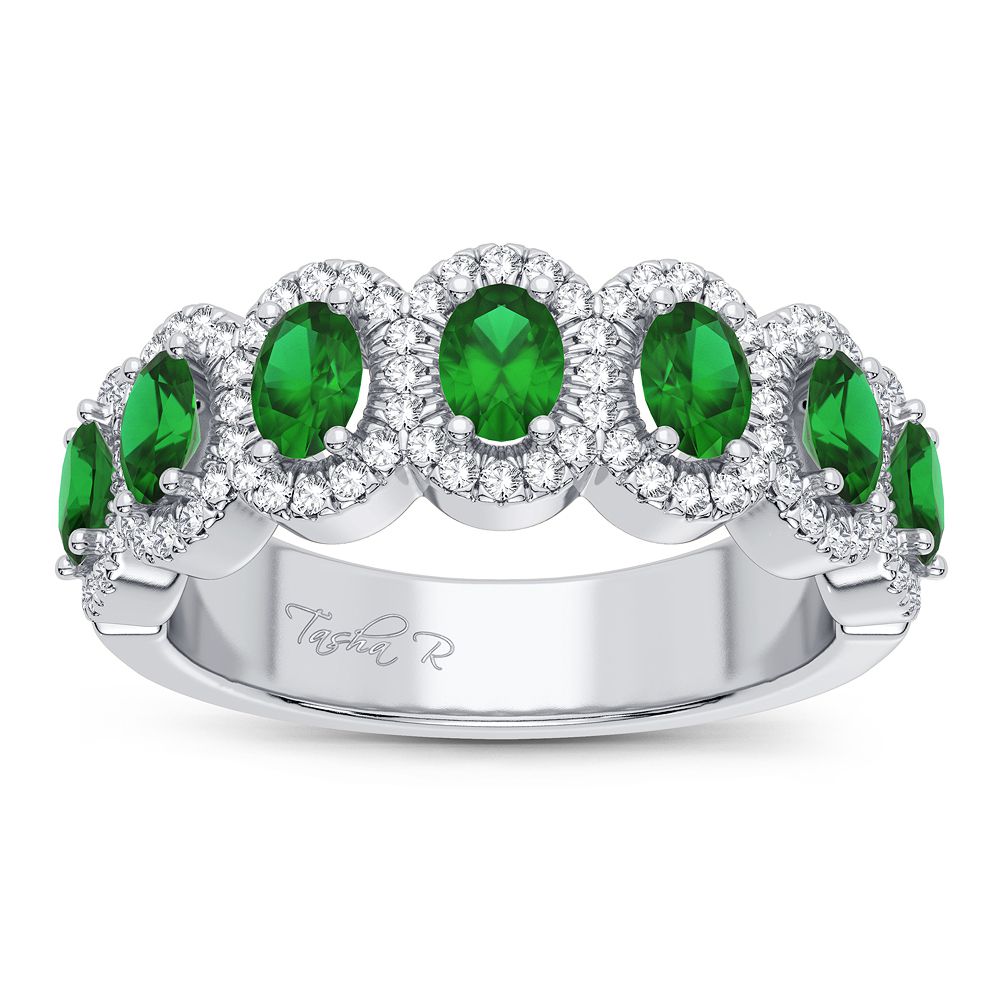 52350_1-1.jpg 14K 0.26CT Diamond Emerald Ring - Image 1