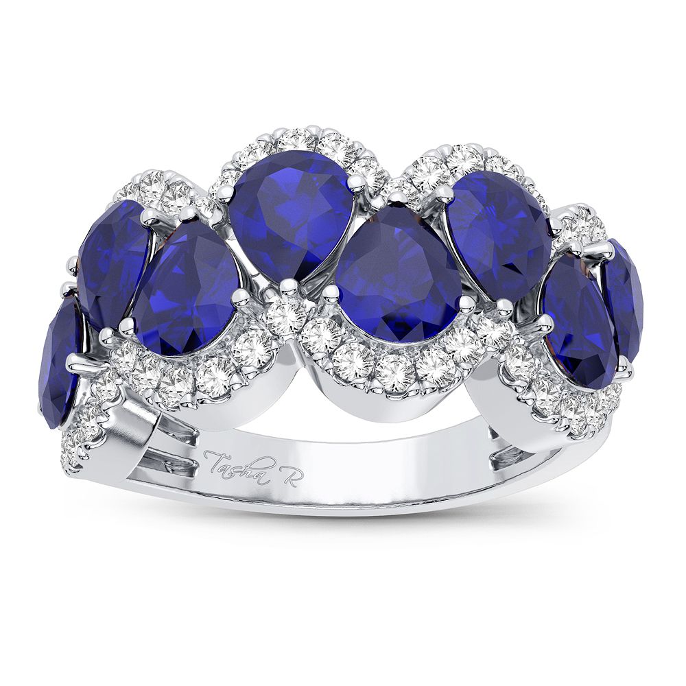 53281_1.jpg 14K 0.50CT Diamond Ring Sapphire - Image 1
