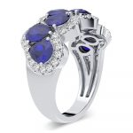 14K 0.50CT Diamond Ring Sapphire - Image 2