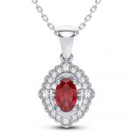14K 0.12CT Diamond Pendant