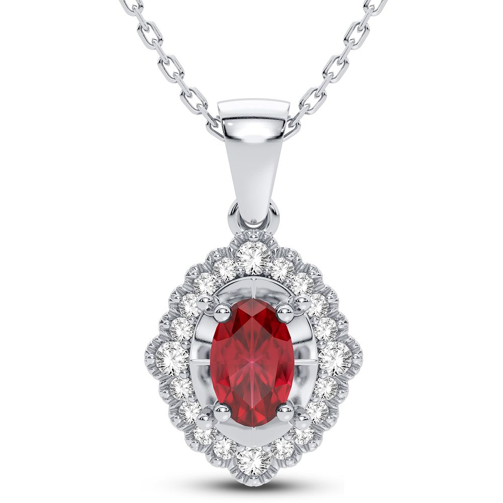 53616_1.jpg 14K 0.12CT Diamond Pendant - Image 1