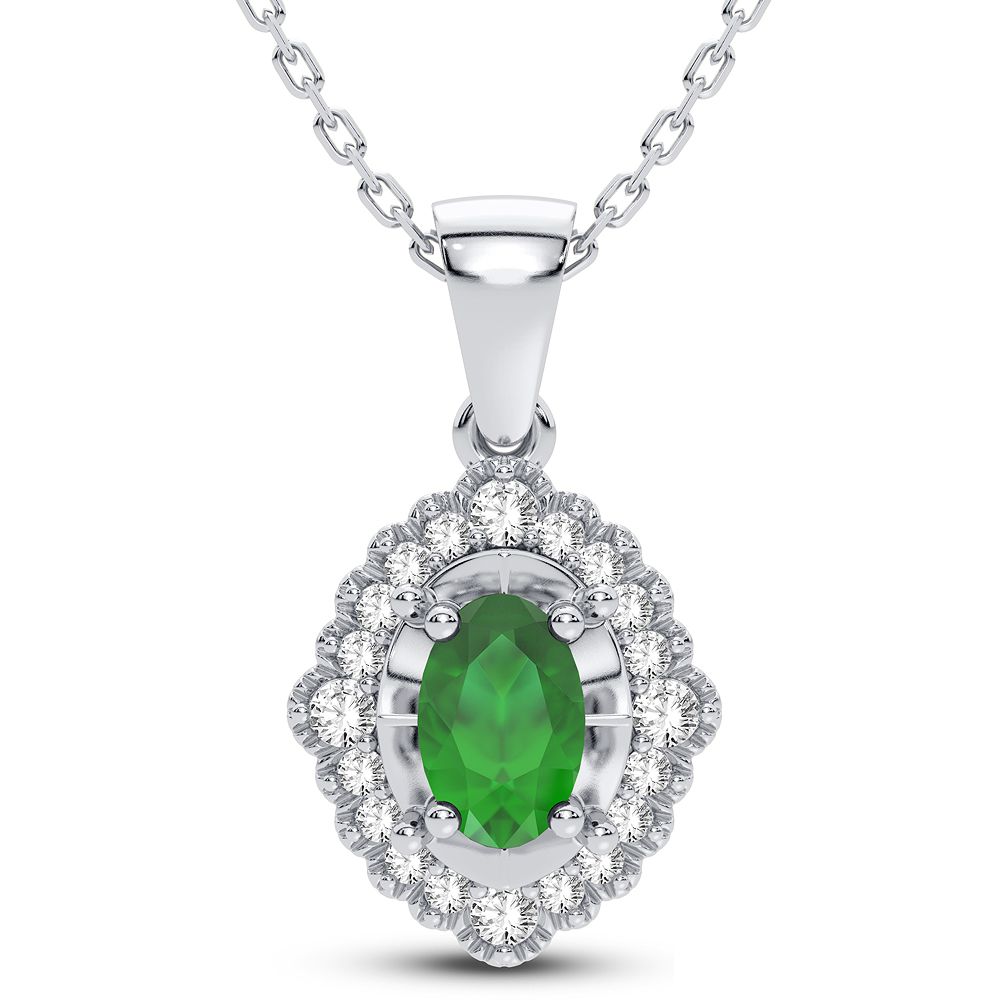 53618_1.jpg 14K 0.12CT Diamond Pendant - Image 1