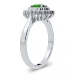 14K 0.25CT Diamond Emerald Ring - Image 2