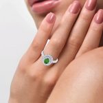 14K 0.25CT Diamond Emerald Ring - Image 4