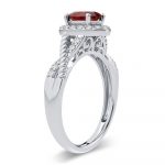 14K 0.25CT Diamond Ring Ruby - Image 2