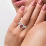 14K 0.25CT Diamond Ring Ruby - Image 4