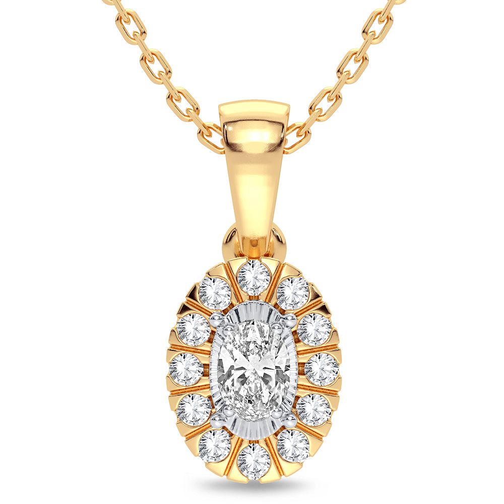 59687_1-1.jpg 14K 0.25CT Diamond Pendant - Image 1